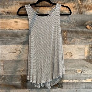 American Eagle Striped Open Back Tank